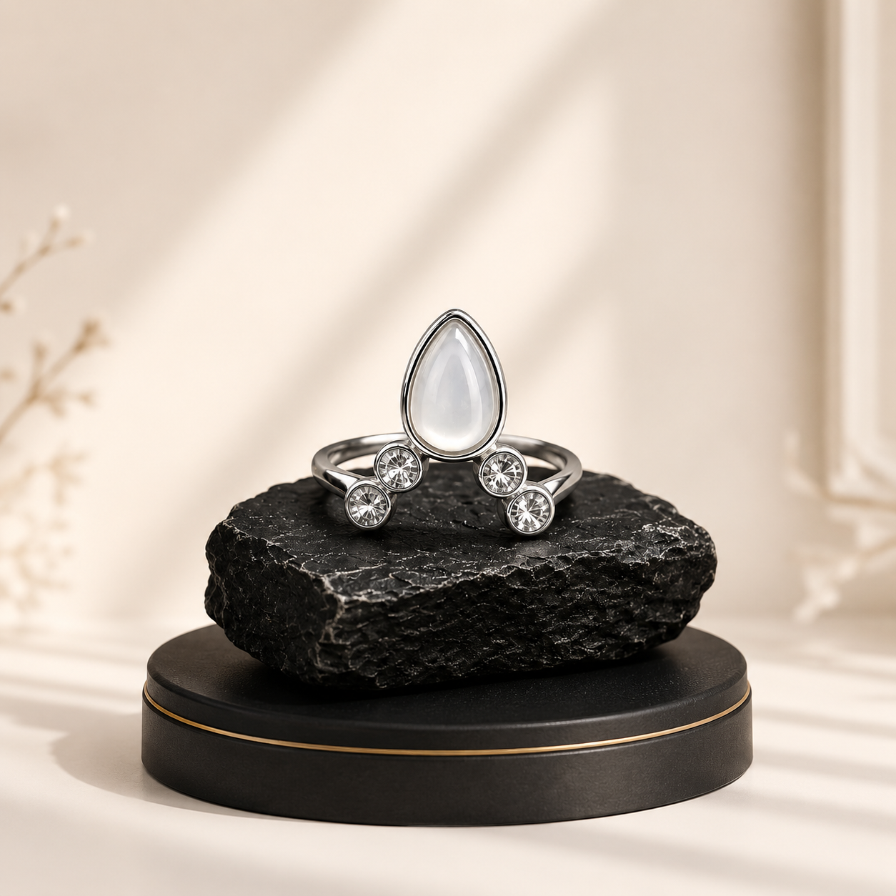 HOME moonstone elegance ring